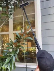 Water fed poles for window cleaning