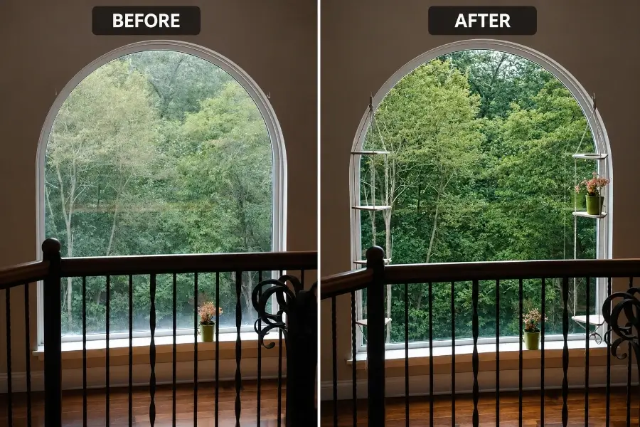Windows get dirty so fast in San Clemente because of the coastal air.