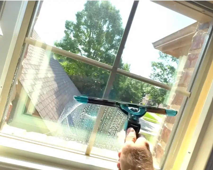 Our work of window cleaning in vacation rentals