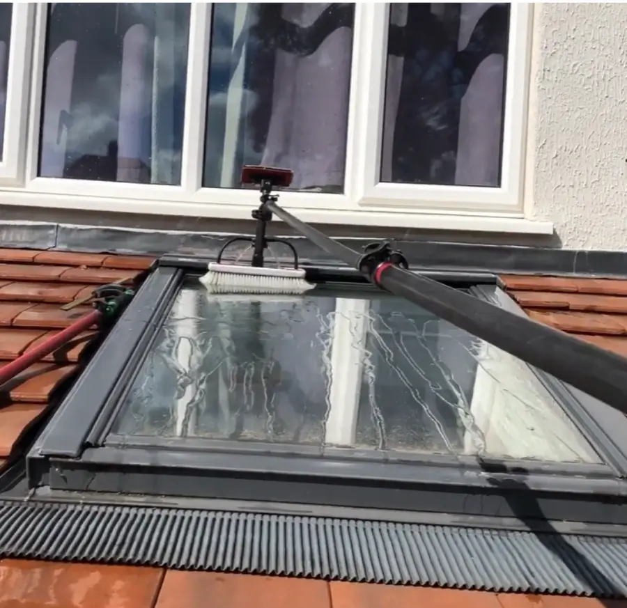 Skylight window cleaning in San Clemente