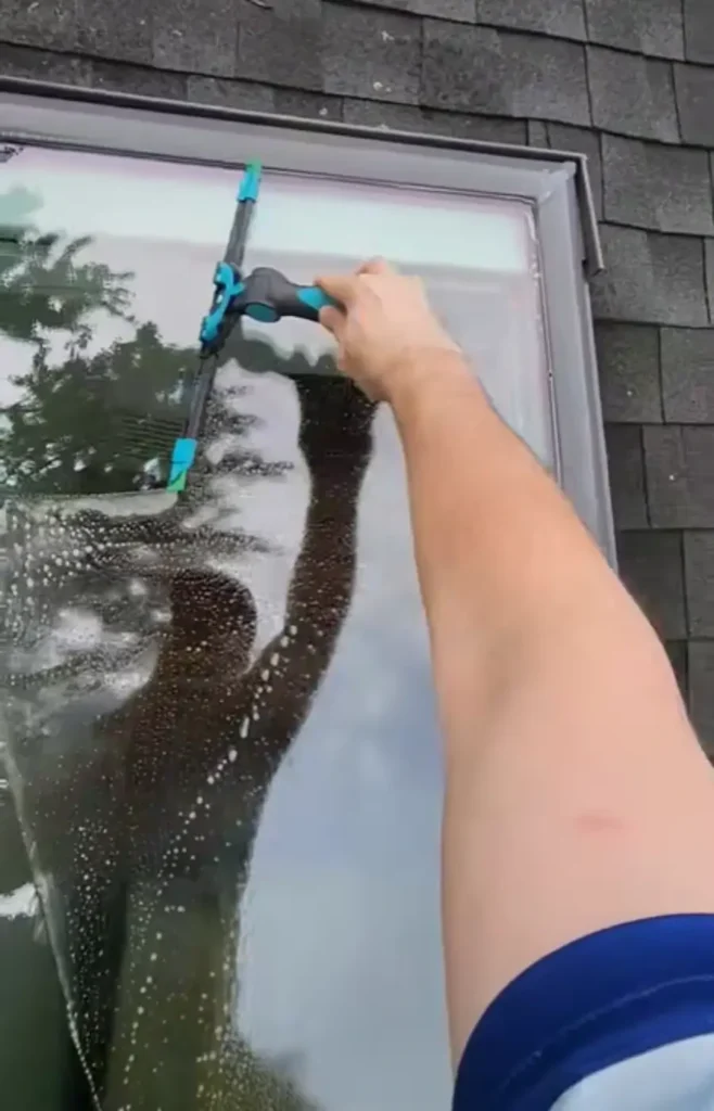 skylight window cleaning by a professional