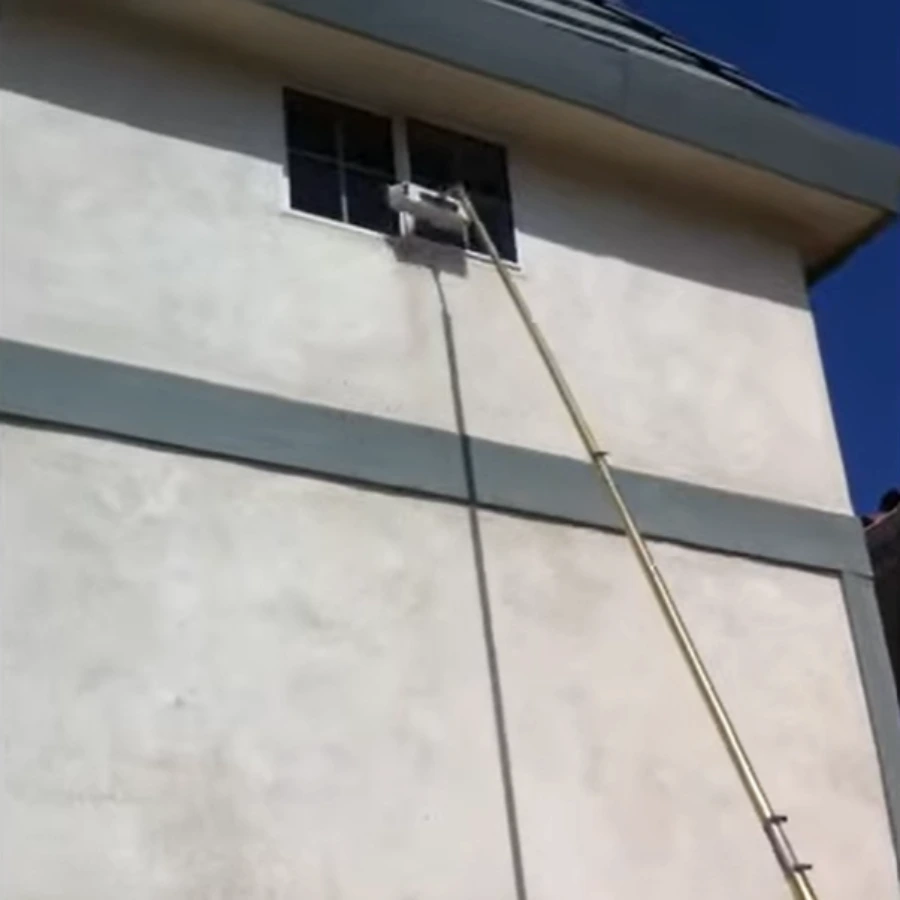 Window cleaning Dana Point with a water fed carbon pole for hard to reach windows